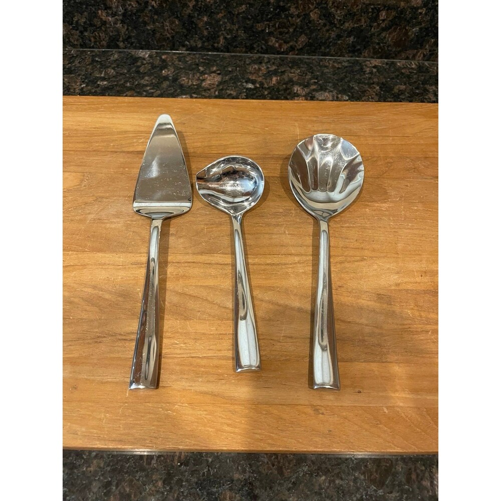 3 pc Artisan Ware HEAVY DUTY Stainless Forged Serving Set